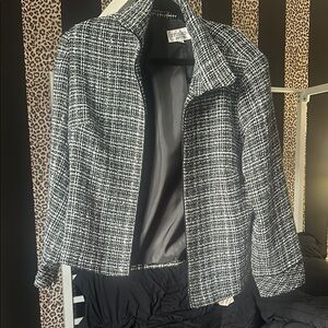 Studio Women's Black and White Jacket
